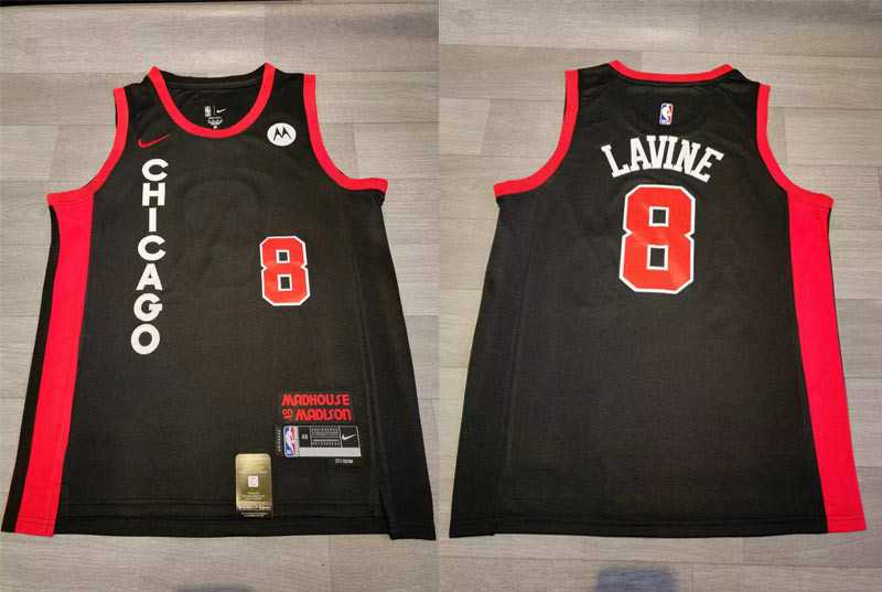 Bulls 8 Zach LaVine Black Nike 2023-24 City Edition Swingman Jersey,We sell and wholesale Bulls 8 Zach LaVine Black Nike 2023-24 City Edition Swingman Jersey on line form chian!